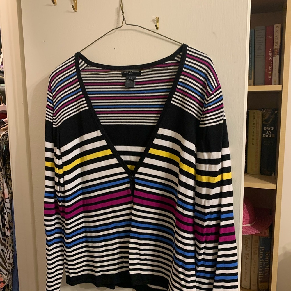 Madison Studio Multicolor Striped Cardigan